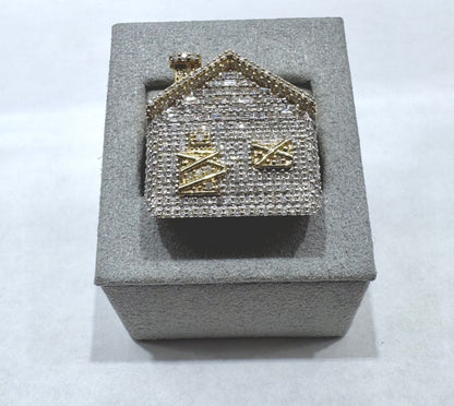 10K GOLD MEN’S NATURAL DIAMOND TRAP HOUSE RING 1.79CT, SIZE: 10