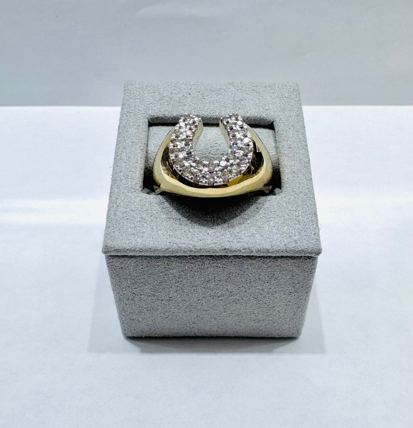 10K GOLD MEN’S NATURAL DIAMOND RING 0.75CT, SIZE: 10