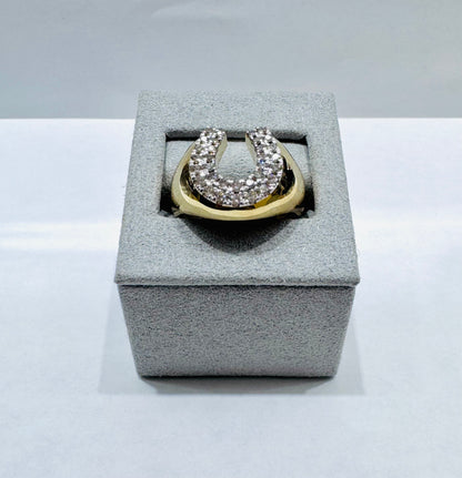 10K GOLD MEN’S NATURAL DIAMOND RING 0.75CT, SIZE: 10