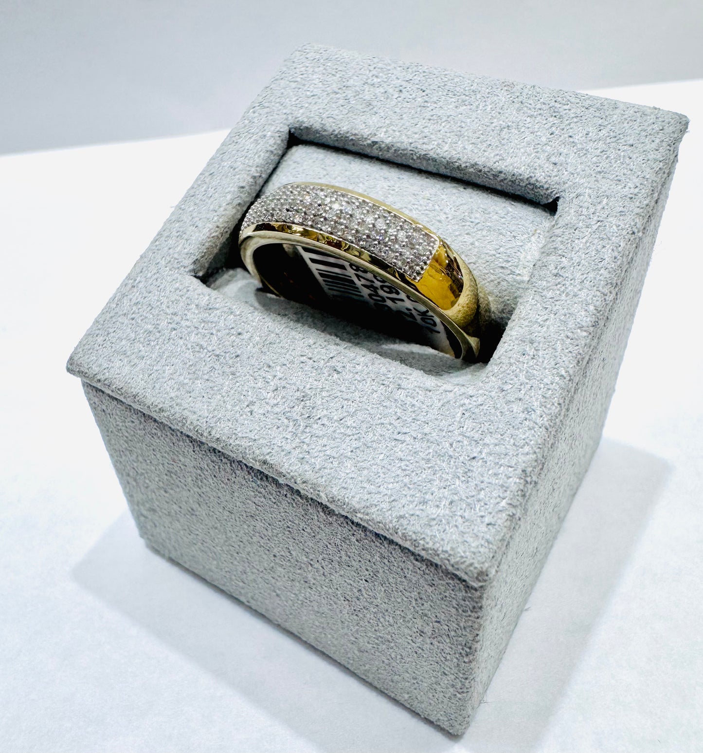 10K GOLD MEN’S NATURAL DIAMOND RING 0.25CT, SIZE: 10