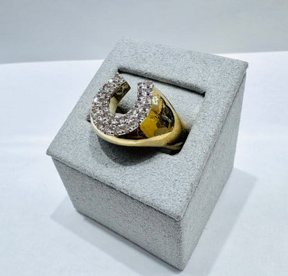 10K GOLD MEN’S NATURAL DIAMOND RING 0.75CT, SIZE: 10