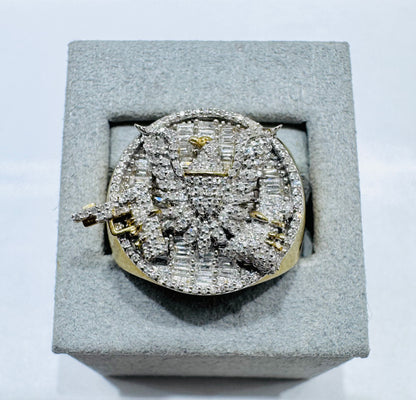 10K GOLD MEN’S NATURAL DIAMOND RING 1.60CT, SIZE: 10