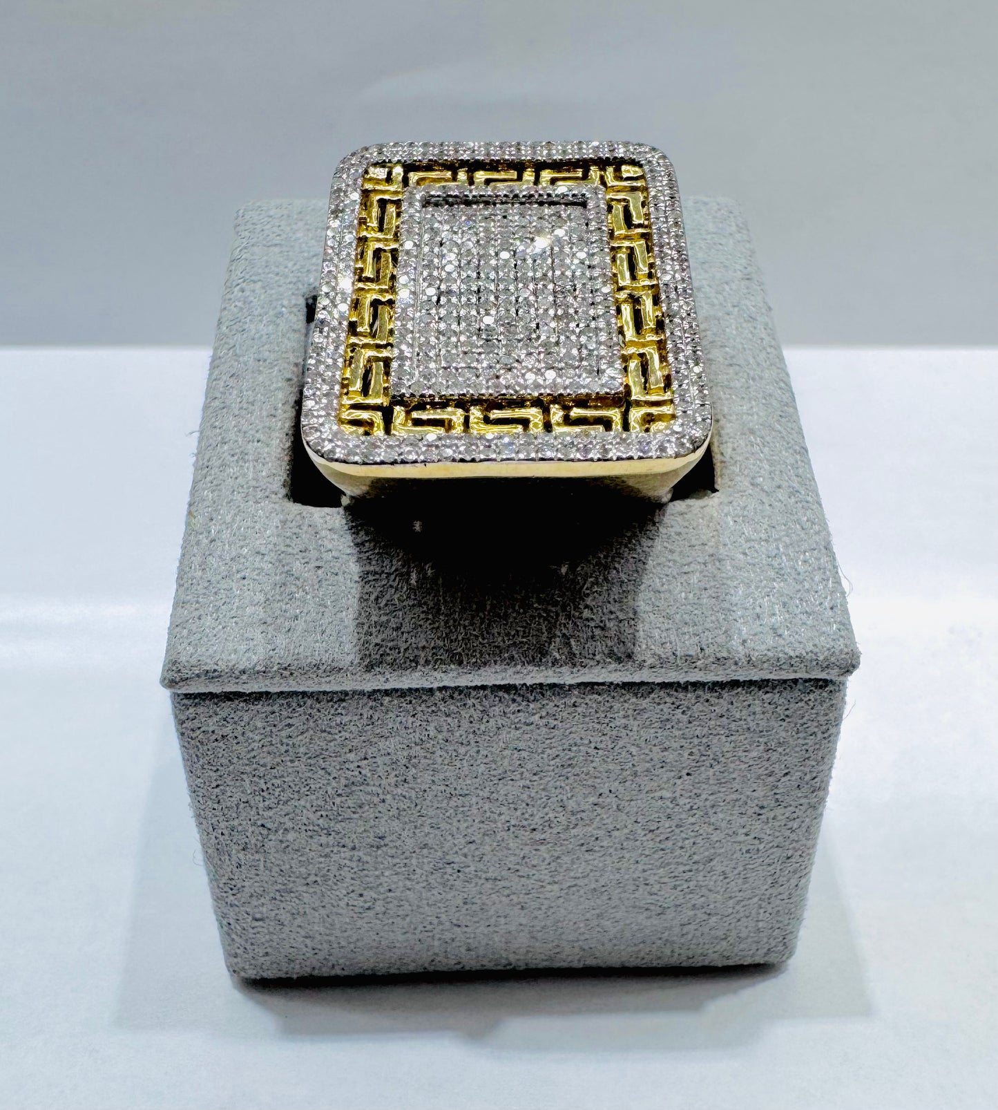10K GOLD MEN’S NATURAL DIAMOND RING 1.00CT, SIZE: 10