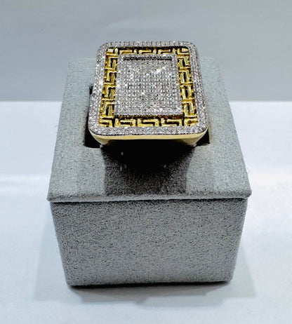 10K GOLD MEN’S NATURAL DIAMOND RING 1.00CT, SIZE: 10