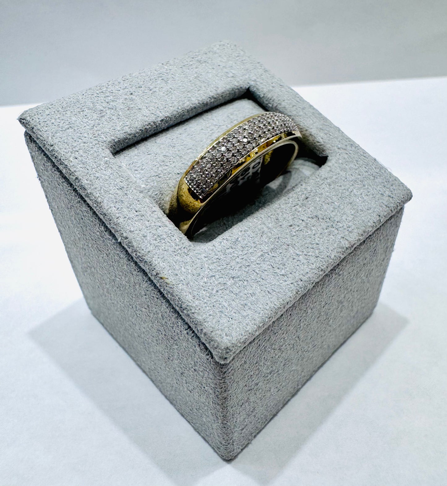 10K GOLD MEN’S NATURAL DIAMOND RING 0.25CT, SIZE: 10