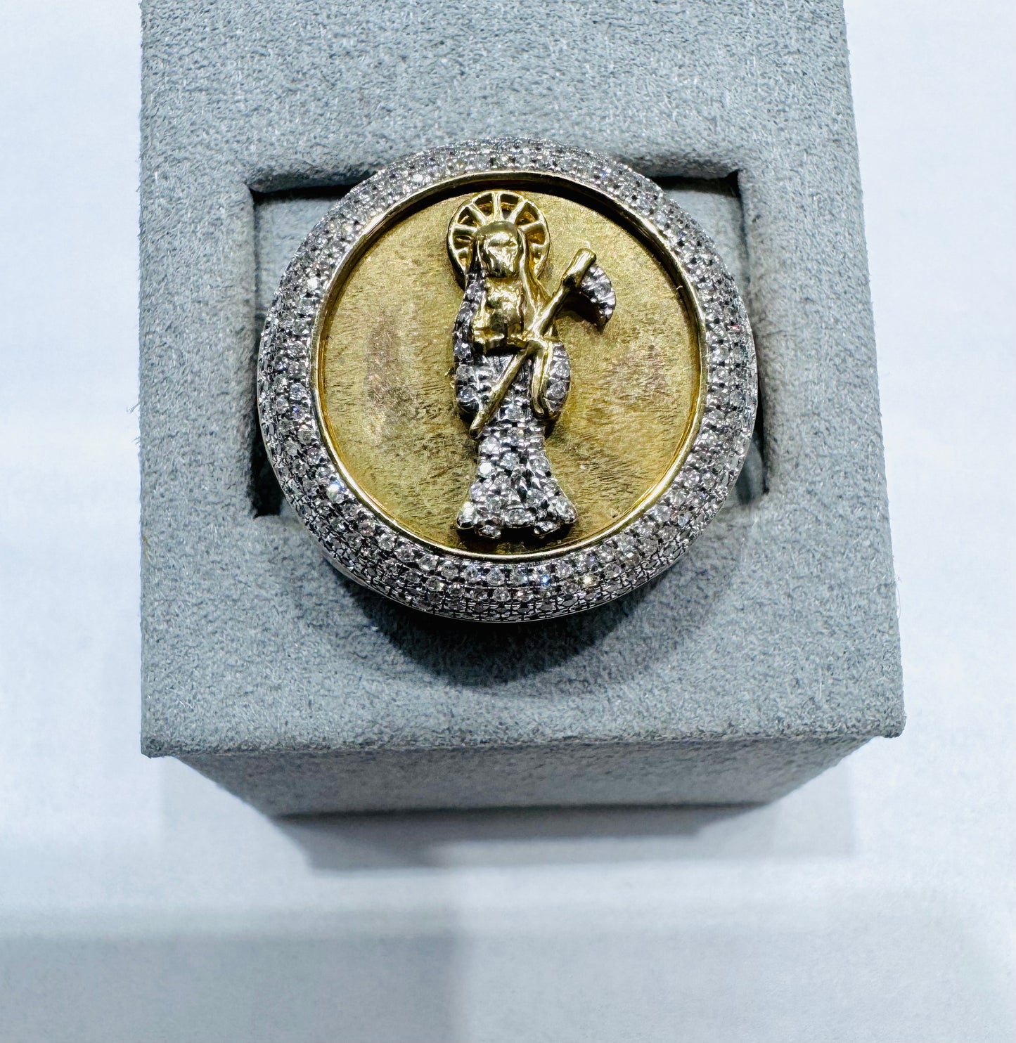 10K GOLD MEN’S NATURAL DIAMOND RING 0.60CT, SIZE: 10