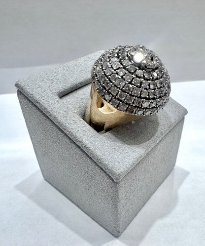 10K GOLD MEN’S NATURAL DIAMOND RING 5 CT, SIZE: 11.5