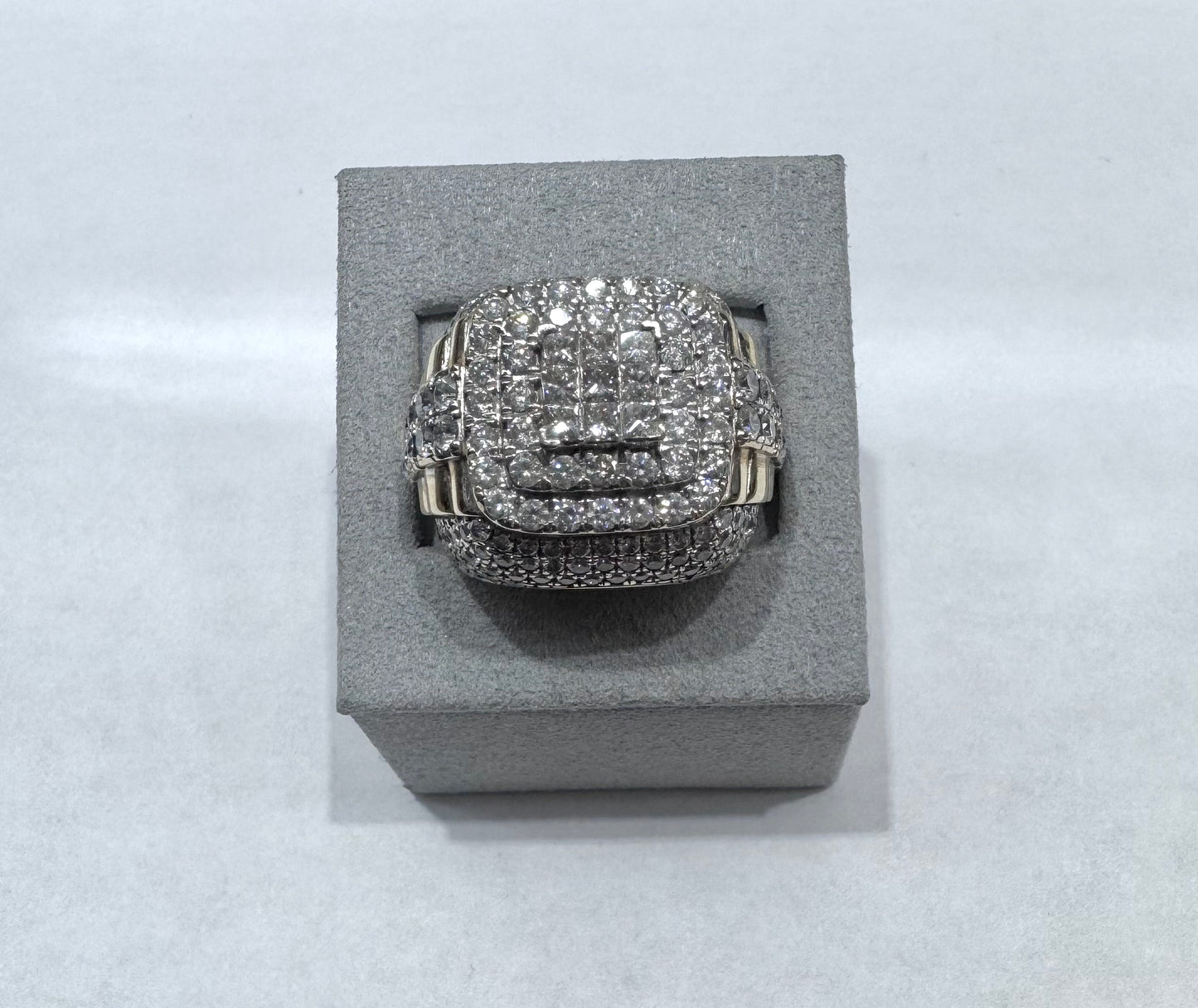 10K GOLD MEN’S NATURAL DIAMOND RING 5CT, SIZE: 9