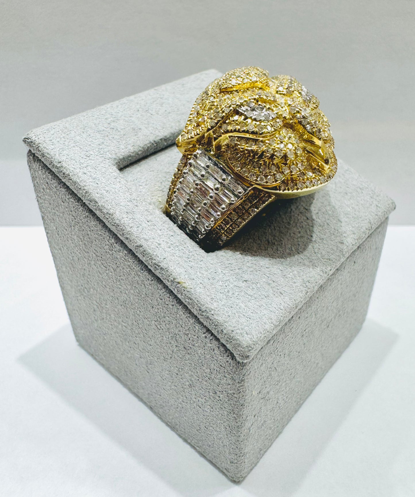 10K GOLD MEN’ S NATURAL DIAMOND RING 1.43CT, SIZE: 10