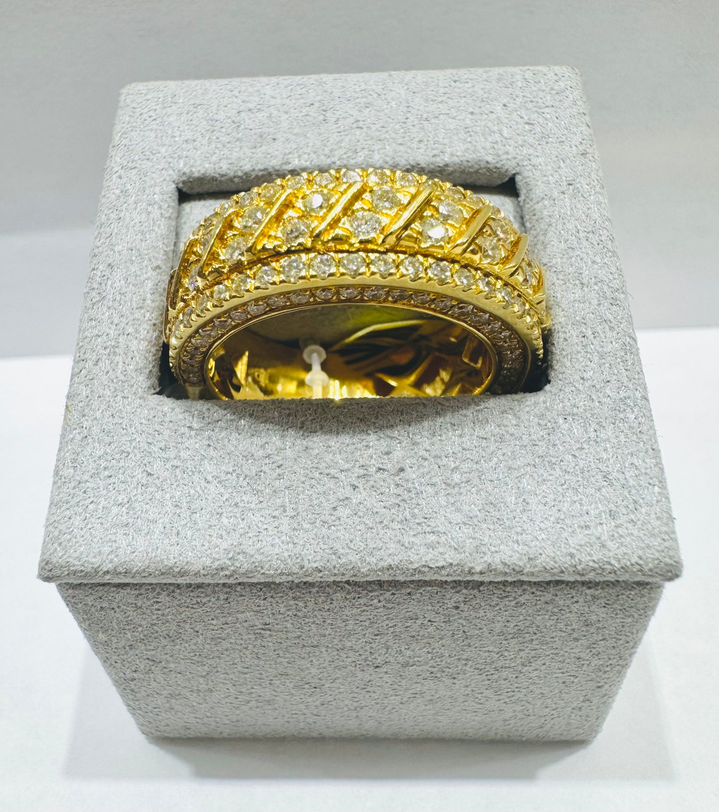10K GOLD MEN’S NATURAL DIAMOND RING 2.22CT, SIZE: 8