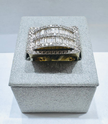 14K YELLOW GOLD MEN’S NATURAL DIAMOND RING 2.48CT, SIZE: 10
