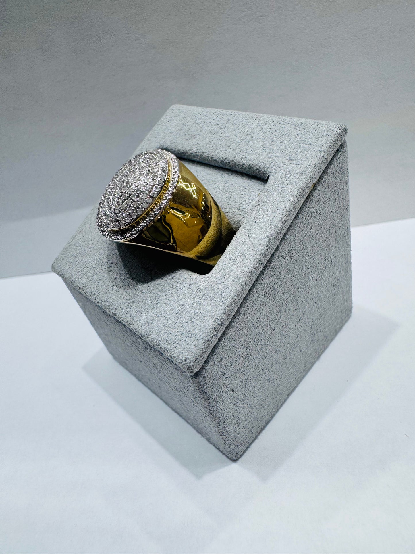 10K GOLD MEN’S NATURAL DIAMOND RING 0.25CT, SIZE: 10
