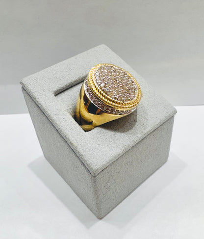 10K GOLD MEN’S NATURAL DIAMOND RING 1.41CT, SIZE: 10
