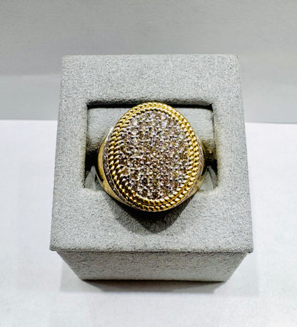 10K GOLD MEN’S NATURAL DIAMOND RING 1.41CT, SIZE: 10