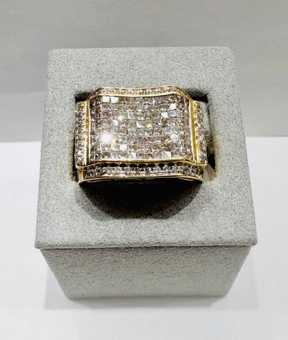 14K GOLD MEN’S NATURAL DIAMOND RING 2.15CT, SIZE: 10.5