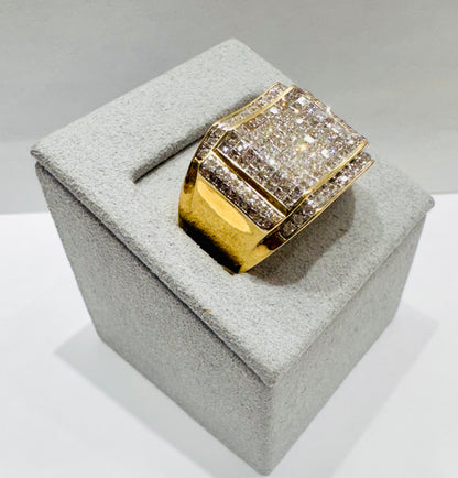 14K GOLD MEN’S NATURAL DIAMOND RING 2.15CT, SIZE: 10.5