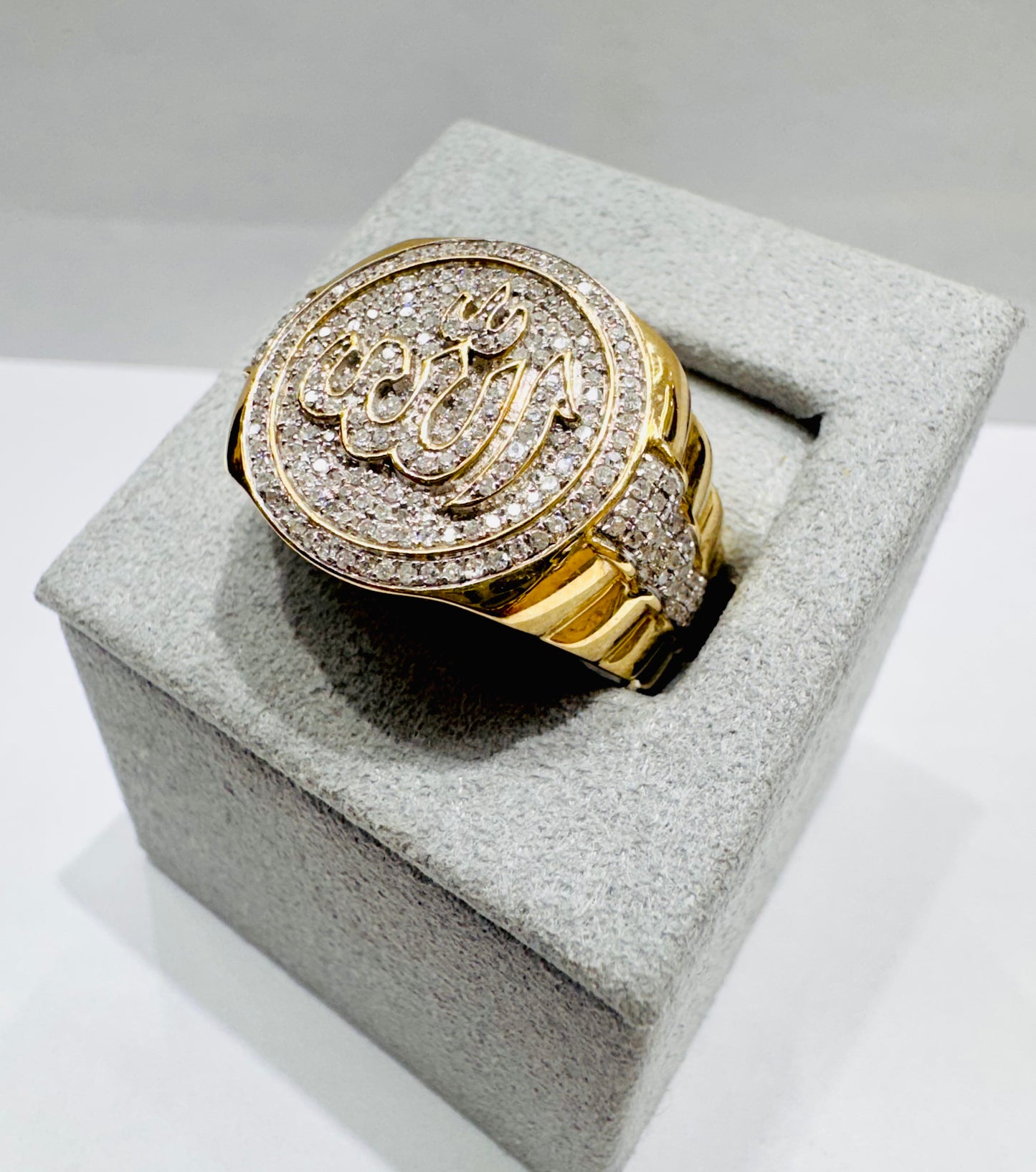 10K GOLD MEN’S NATURAL DIAMOND RING 0.75CT, SIZE: 10.5