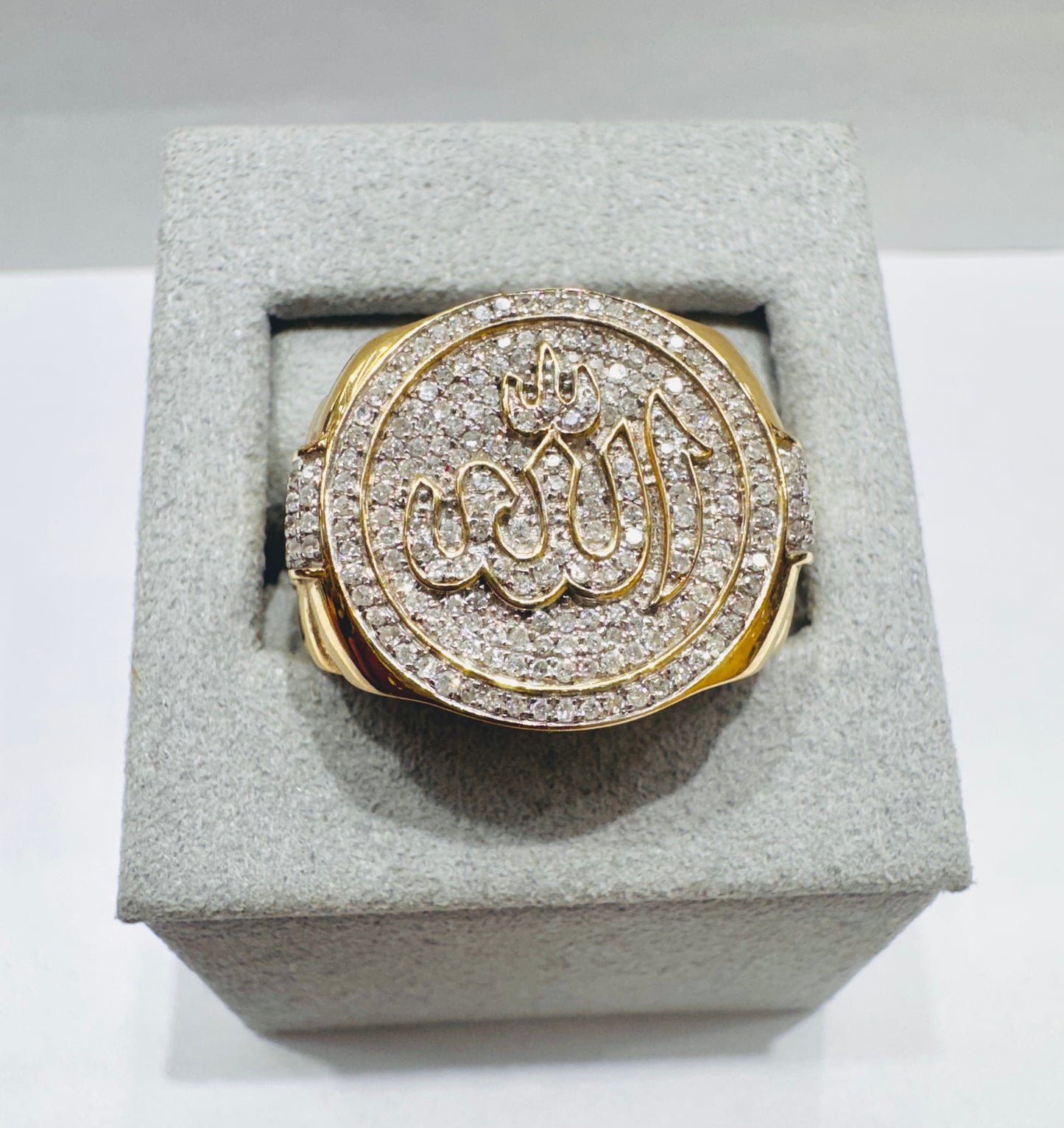 10K GOLD MEN’S NATURAL DIAMOND RING 0.75CT, SIZE: 10.5