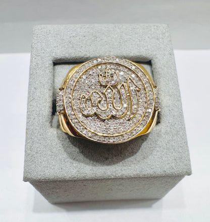 10K GOLD MEN’S NATURAL DIAMOND RING 0.75CT, SIZE: 10.5