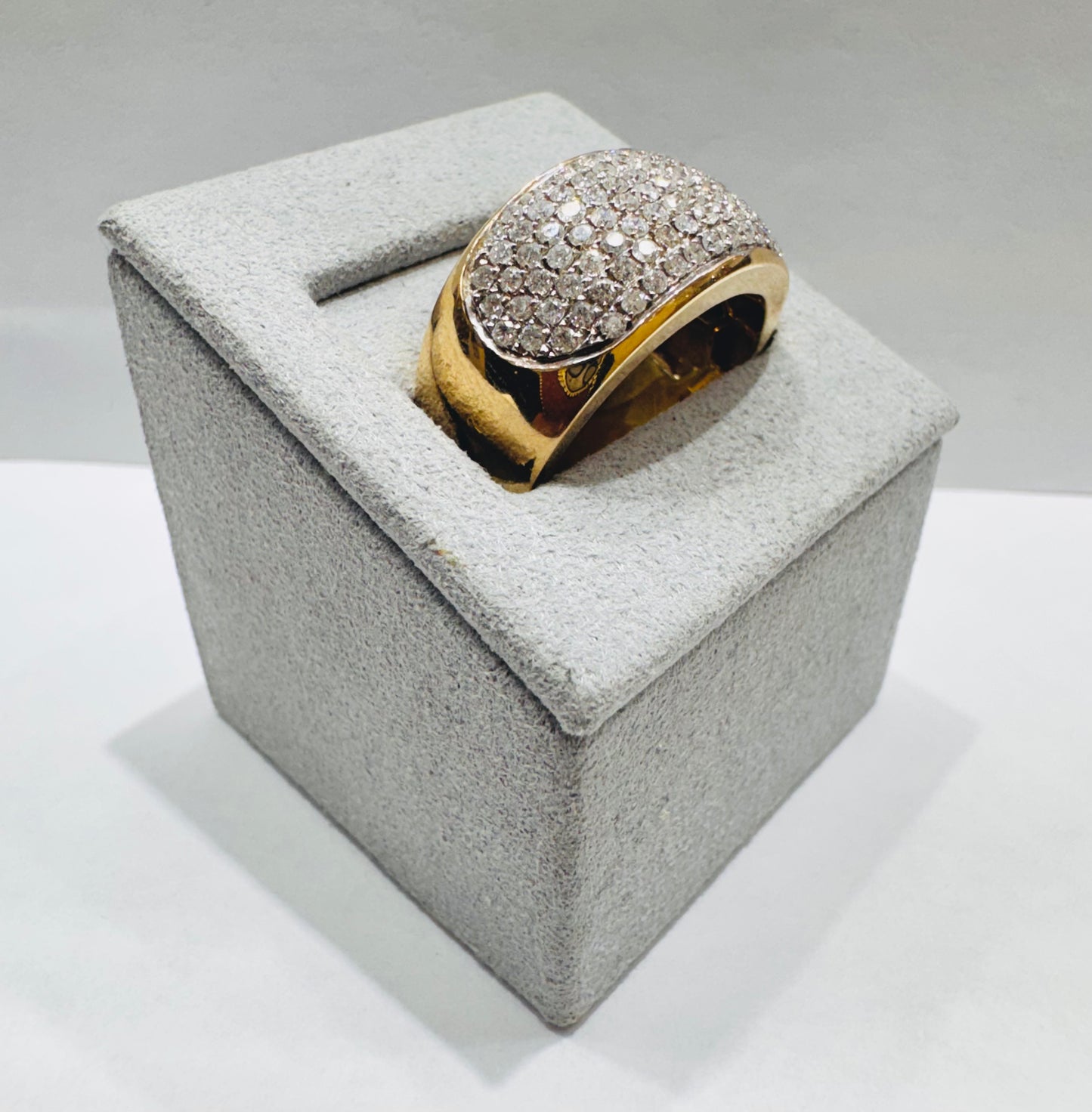 10K GOLD MEN’S NATURAL DIAMOND RING 1.50CT, SIZE: 10