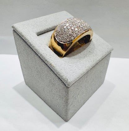 10K GOLD MEN’S NATURAL DIAMOND RING 1.50CT, SIZE: 10
