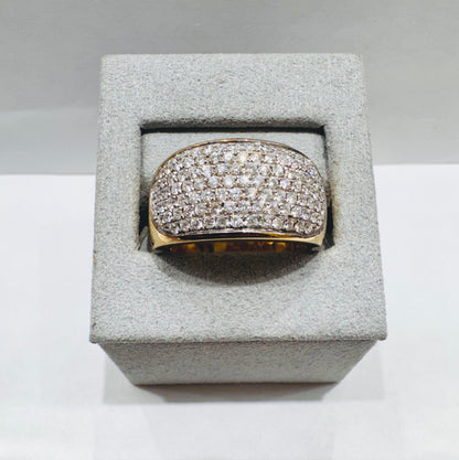 10K GOLD MEN’S NATURAL DIAMOND RING 1.50CT, SIZE: 10