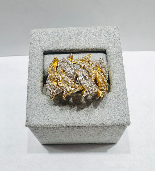 10K GOLD MEN’S NATURAL DIAMOND RING 1.50CT, SIZE: 10