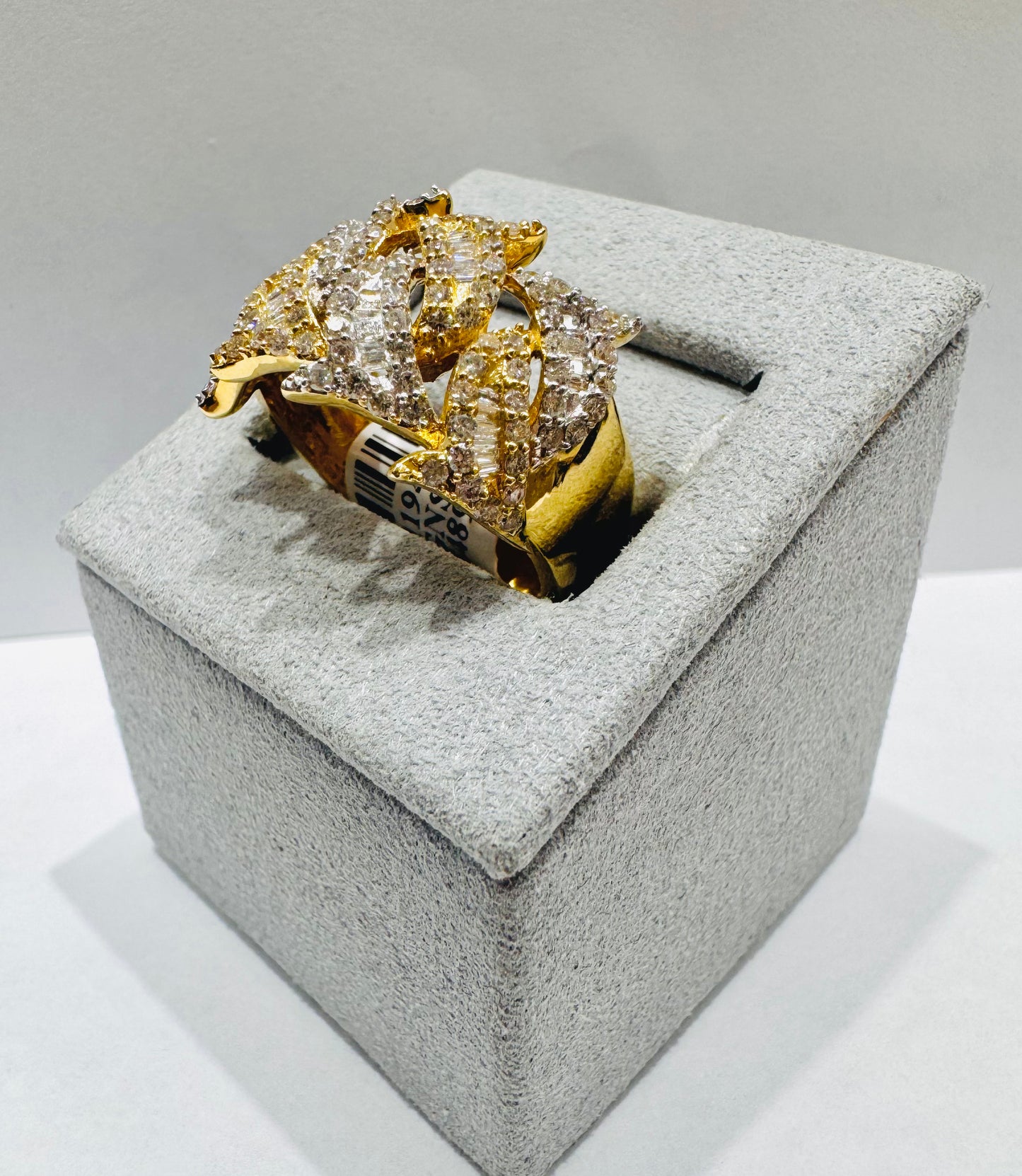 10K GOLD MEN’S NATURAL DIAMOND RING 1.50CT, SIZE: 10