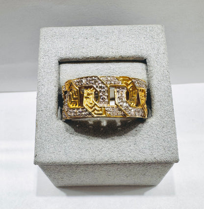10K GOLD MEN’S NATURAL DIAMOND RING 0.50CT, SIZE: 10