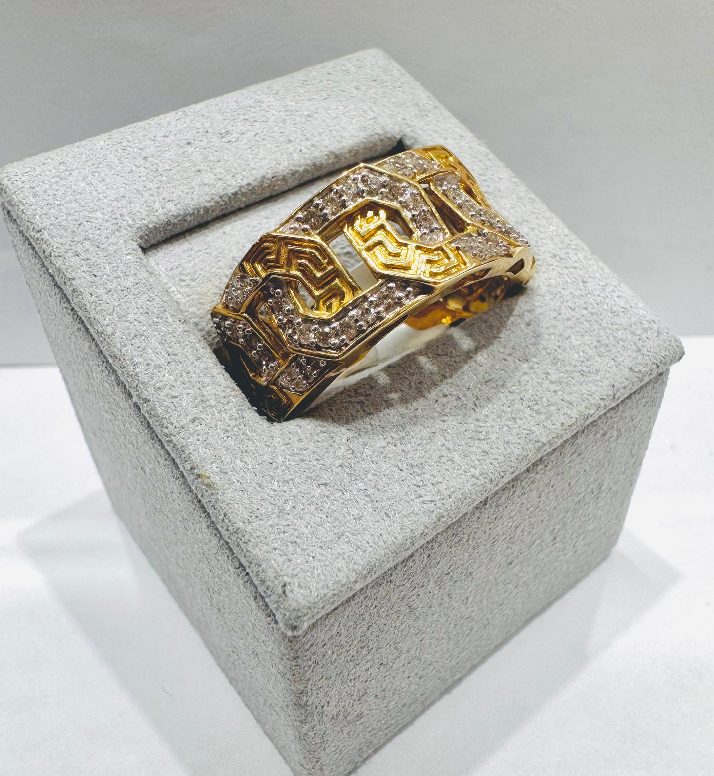 10K GOLD MEN’S NATURAL DIAMOND RING 0.50CT, SIZE: 10