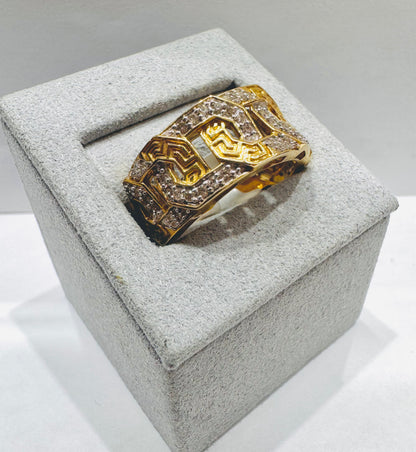 10K GOLD MEN’S NATURAL DIAMOND RING 0.50CT, SIZE: 10