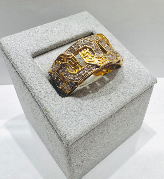 10K GOLD MEN’S NATURAL DIAMOND RING 0.50CT, SIZE: 10