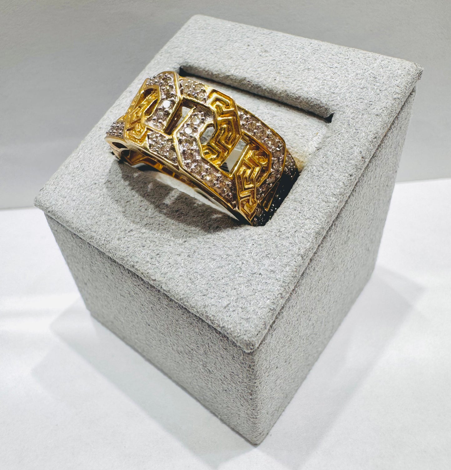 10K GOLD MEN’S NATURAL DIAMOND RING 0.50CT, SIZE: 10