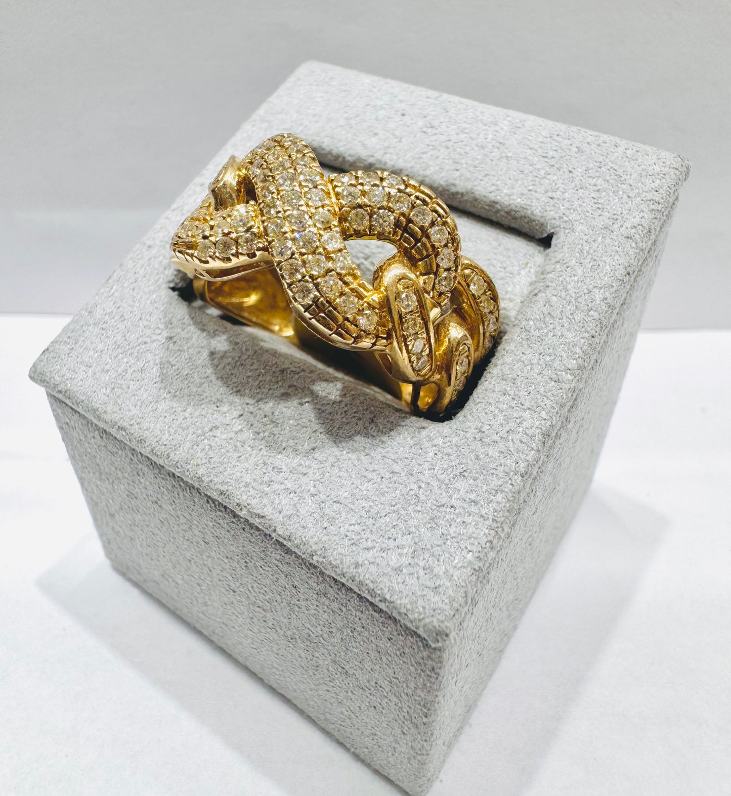 10K GOLD MEN’S NATURAL DIAMOND RING .75CT, SIZE: 10