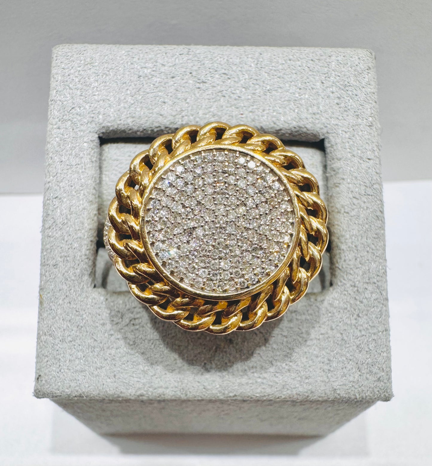 10K GOLD MEN’S NATURAL DIAMOND RING .50CT, SIZE: 10