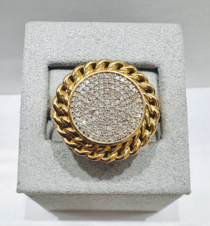 10K GOLD MEN’S NATURAL DIAMOND RING .50CT, SIZE: 10