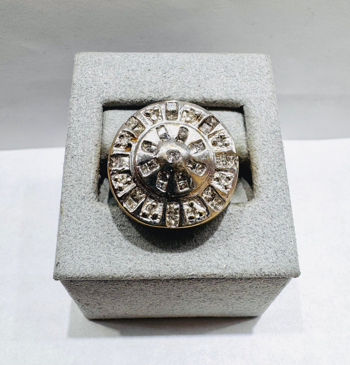 10K GOLD MEN’S NATURAL DIAMOND RING 1.00tw, SIZE: 10.5
