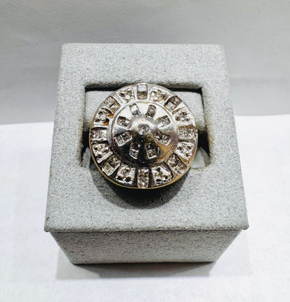 10K GOLD MEN’S NATURAL DIAMOND RING 1.00tw, SIZE: 10.5