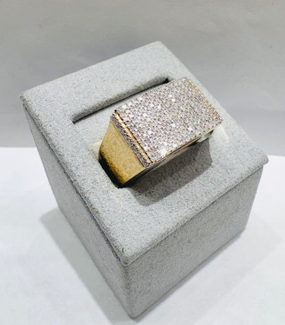 10K GOLD MEN’S NATURAL DIAMOND RING 1.CT, SIZE: 10