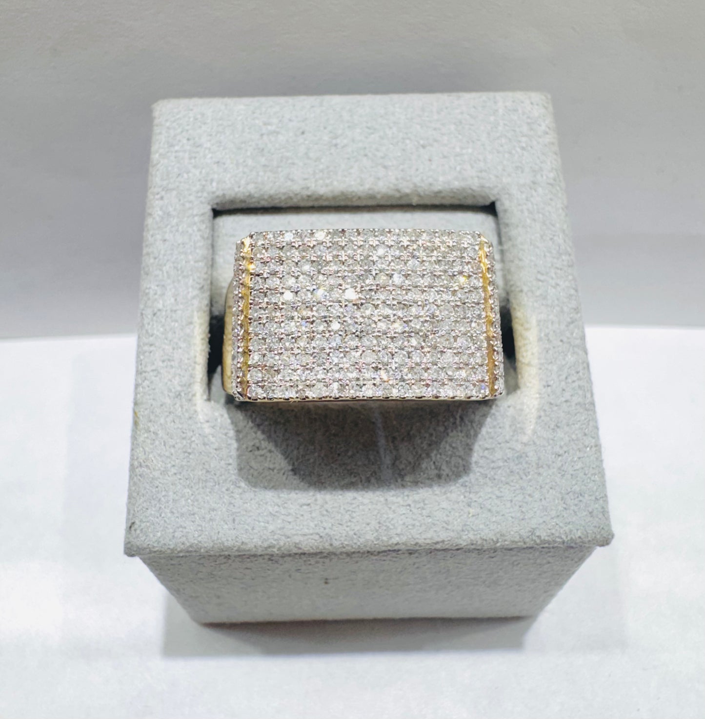 10K GOLD MEN’S NATURAL DIAMOND RING 1.CT, SIZE: 10