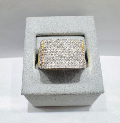 10K GOLD MEN’S NATURAL DIAMOND RING 1.CT, SIZE: 10