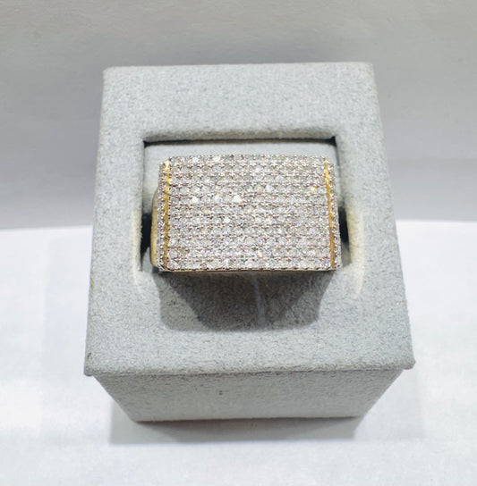 10K GOLD MEN’S NATURAL DIAMOND RING 1.CT, SIZE: 10