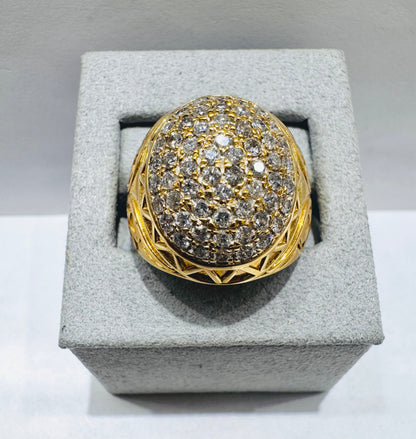 10K GOLD MEN’S NATURAL DIAMOND RING 1.41CT, SIZE: 10.5