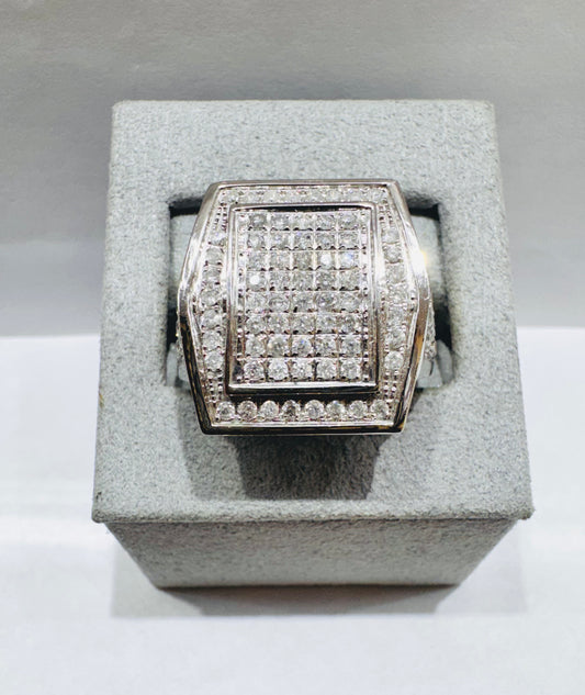 10K WHITE GOLD MEN’S NATURAL DIAMOND RING 2.60CT, SIZE: 10
