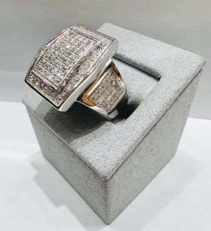 10K WHITE GOLD MEN’S NATURAL DIAMOND RING 2.60CT, SIZE: 10