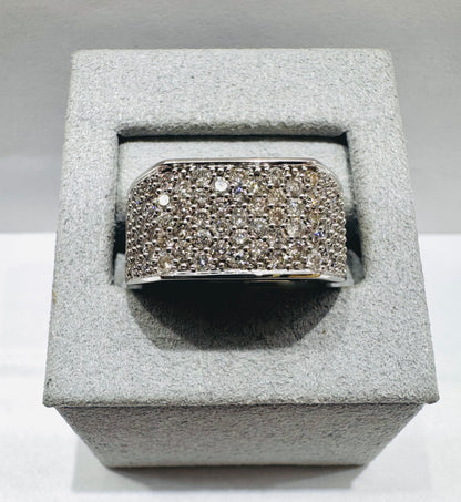 10K WHITE GOLD MEN’S NATURAL DIAMOND RING 1.75CT, SIZE: 7.5
