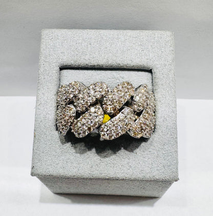 10K WHITE GOLD MEN’S NATURAL DIAMOND RING 2.CT, SIZE: 10