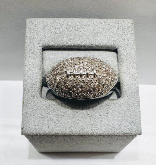 10K WHITE GOLD MEN’S NATURAL DIAMOND RING 1.25CT, SIZE: 10.5