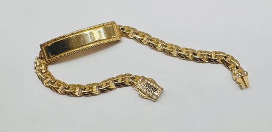 10K GOLD HOLLOW BABY CHINO LINK BRACELET 6.5”, WEIGHT: 6.8gm, WIDTH: 5mm