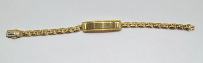 10K GOLD HOLLOW BABY CHINO LINK BRACELET 6.5”, WEIGHT: 6.8gm, WIDTH: 5mm